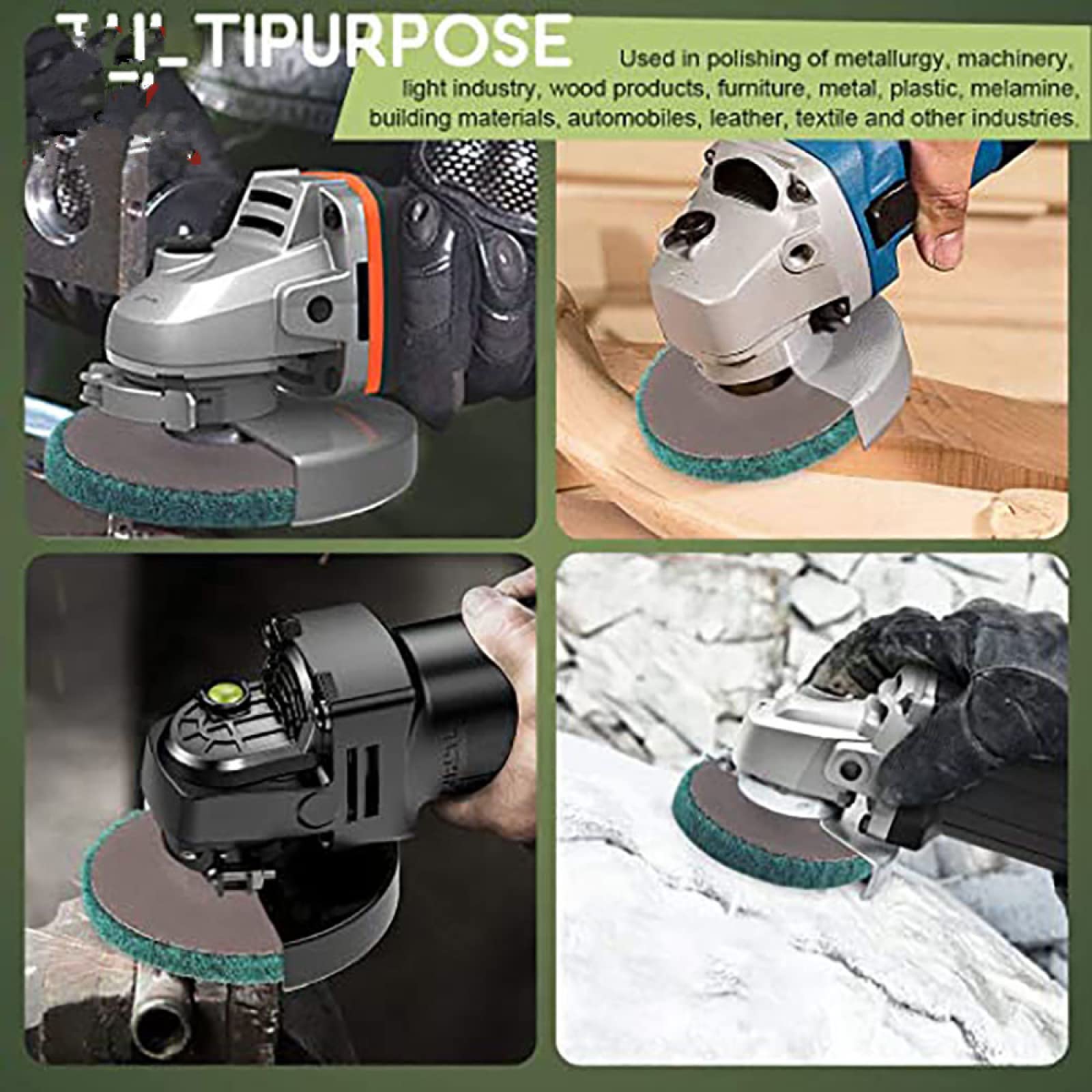 5" 125Mm Nylonowa tarcza polerska z włókna listkowego, szlifierka płaska, 120 Grit Cutter Grinder do metalu i drewna, polerowanie kół