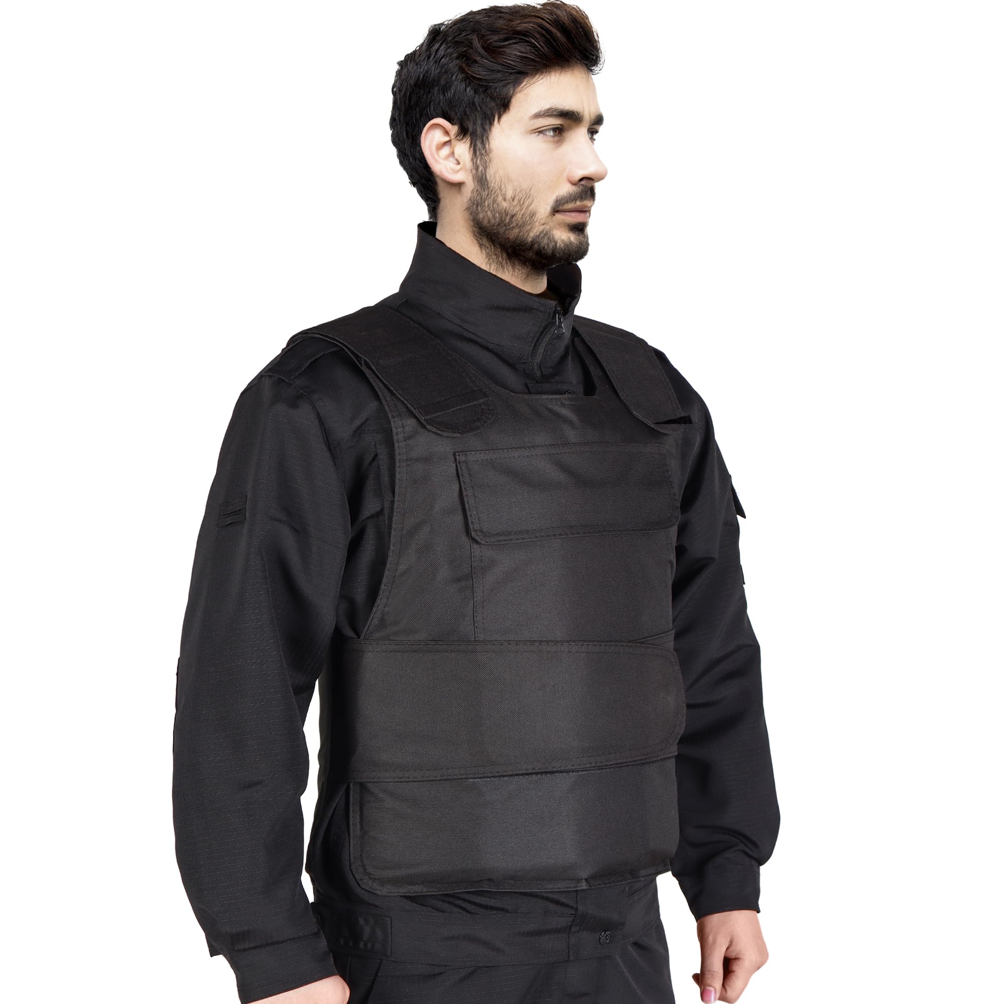 Chaleco antipuñaladas, equipo de protección ajustable, chaleco antipuñaladas, adecuado para la protección del entrenamiento de artes marciales en el campo al aire libre
