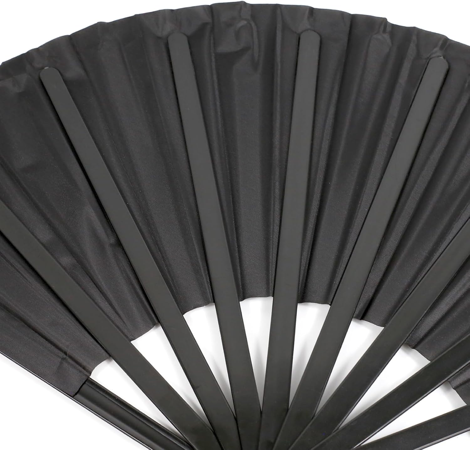 2 Pieces 13 Inch Large Folding Hands Fan with 8 Pieces Fabric Marker Pens, Hand Fans for Women Foldable, Clacking Fans for Line Dancing, Party, Decoration, Gift,DIY