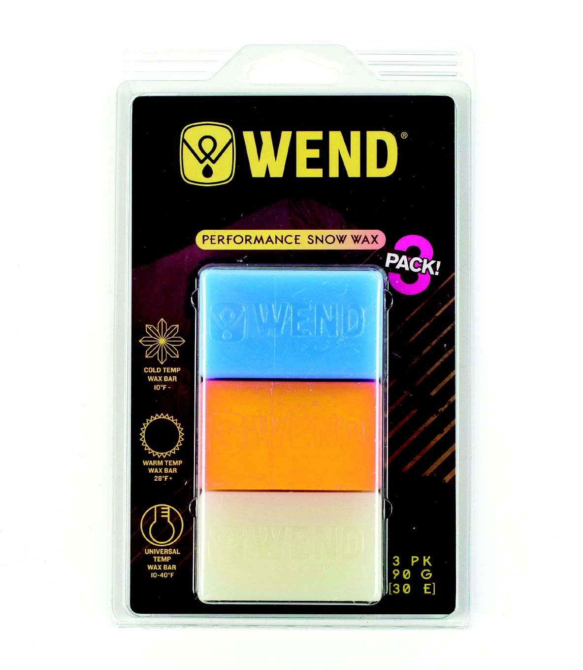 Wend Clamshell Cold/Warm/Universal Combo Kit, Blue/Yellow/White