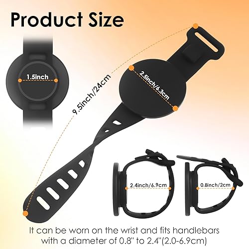Miniatura 4 de Soporte de teléfono para Magsafe para gimnasio, soporte de teléfono para bicicleta con correa de silicona ajustable, soporte magnético para teléfono