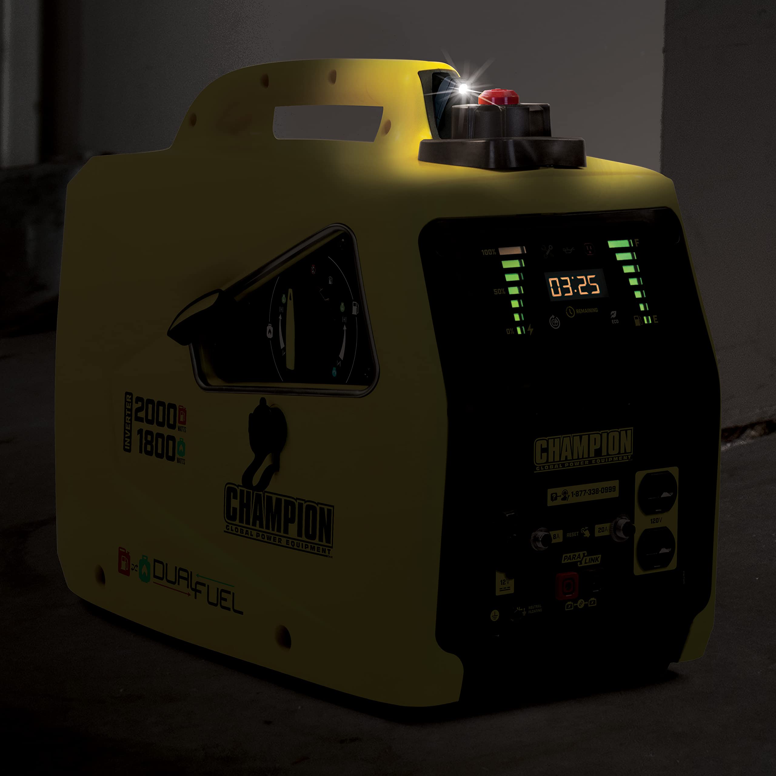 Champion Power Equipment 82001I-E-Df-Eu Generator, Czarny/Żółty, ‎58 x 37 x 53 cm; 11 kg