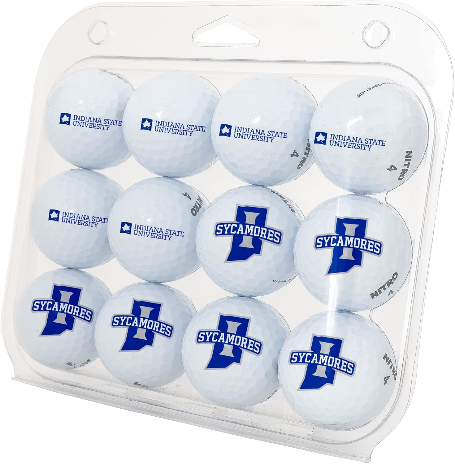 Desert Cactus Indiana State University Golf Balls 12 Pack – ISU Sycamores Full Color Dozen – Officially Licensed Sport Team Accessory