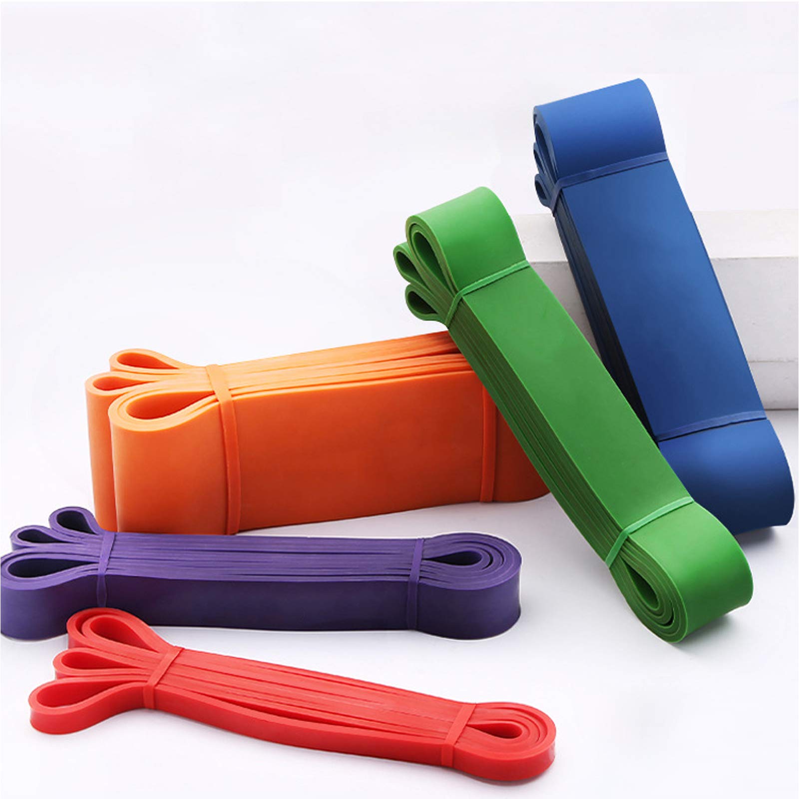 LZQpearl Set di Bande di Resistenza al Pull Up, Set di Bande di Resistenza in Lattice di qualità per Allenamento di Forza, Mobilità, Stretching, Ideale per Casa, Palestra, Yoga, Allenamento