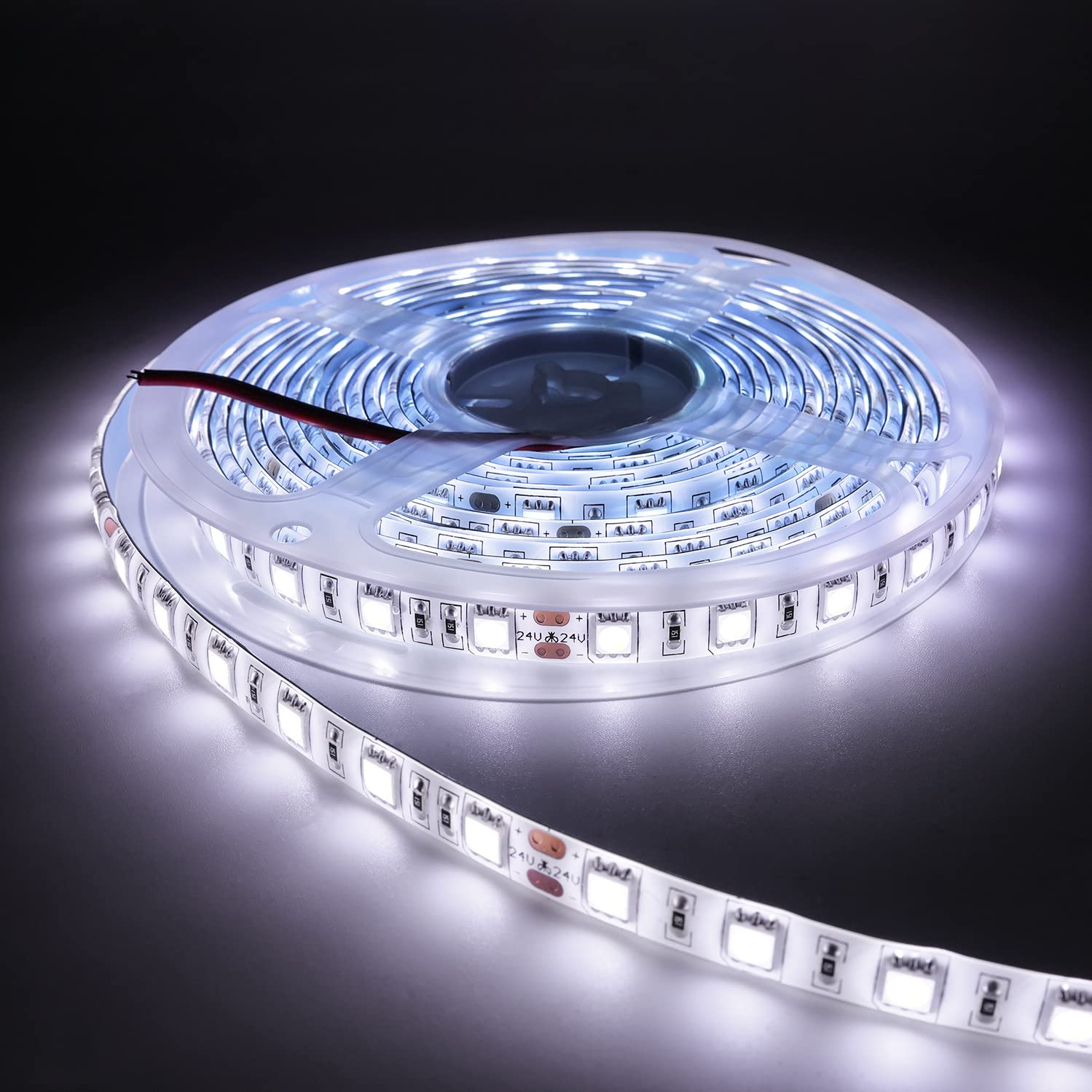 Tesfish LED Streifen 5m RGBW – Farbwechsel Lichtband Für Zimmer, Küche & Deko | 300 LEDs, 24V