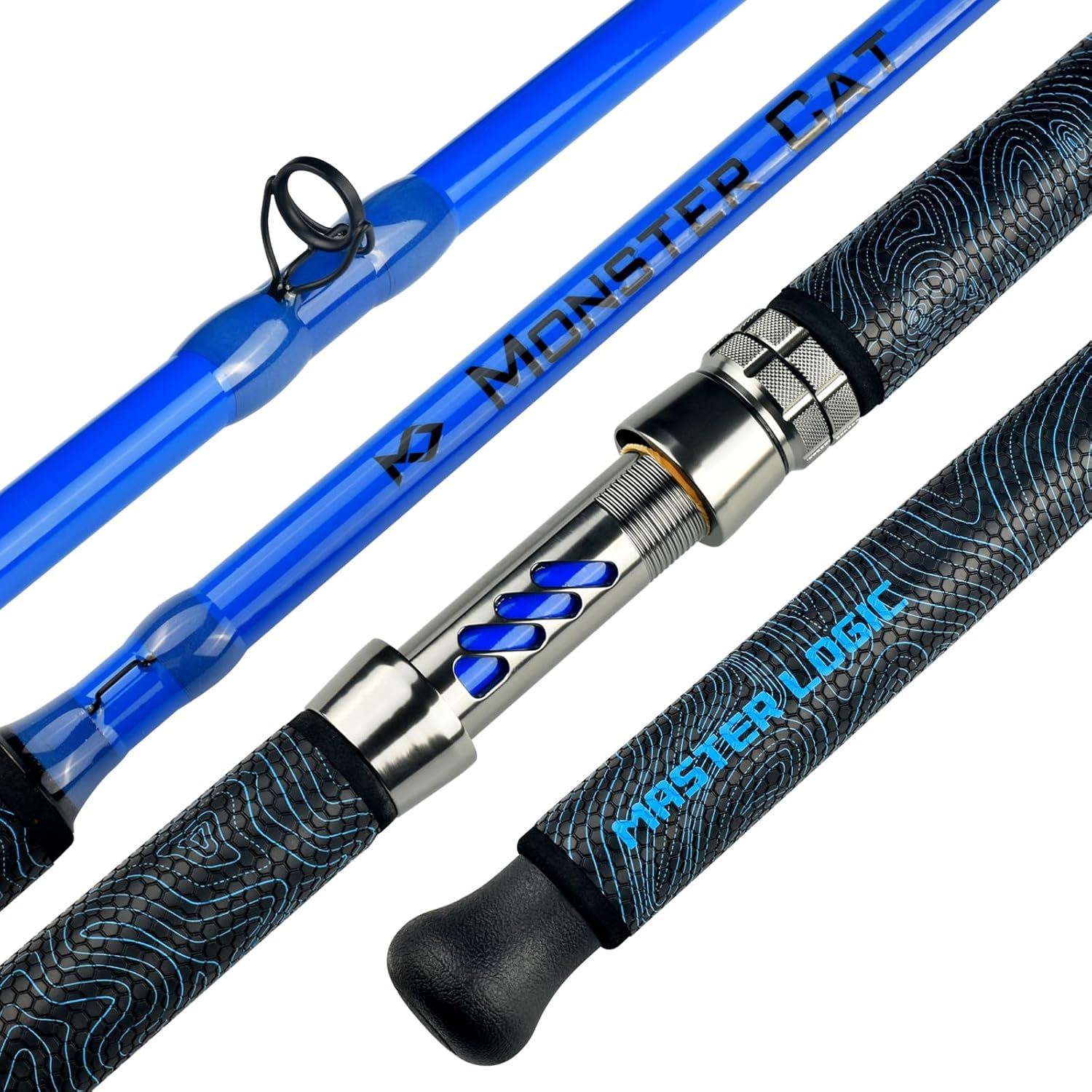 Catfish Fishing Rod, 1 Piece 7’Glow with Black Dark Monster Catfishing Casting Rods Extra Heavy