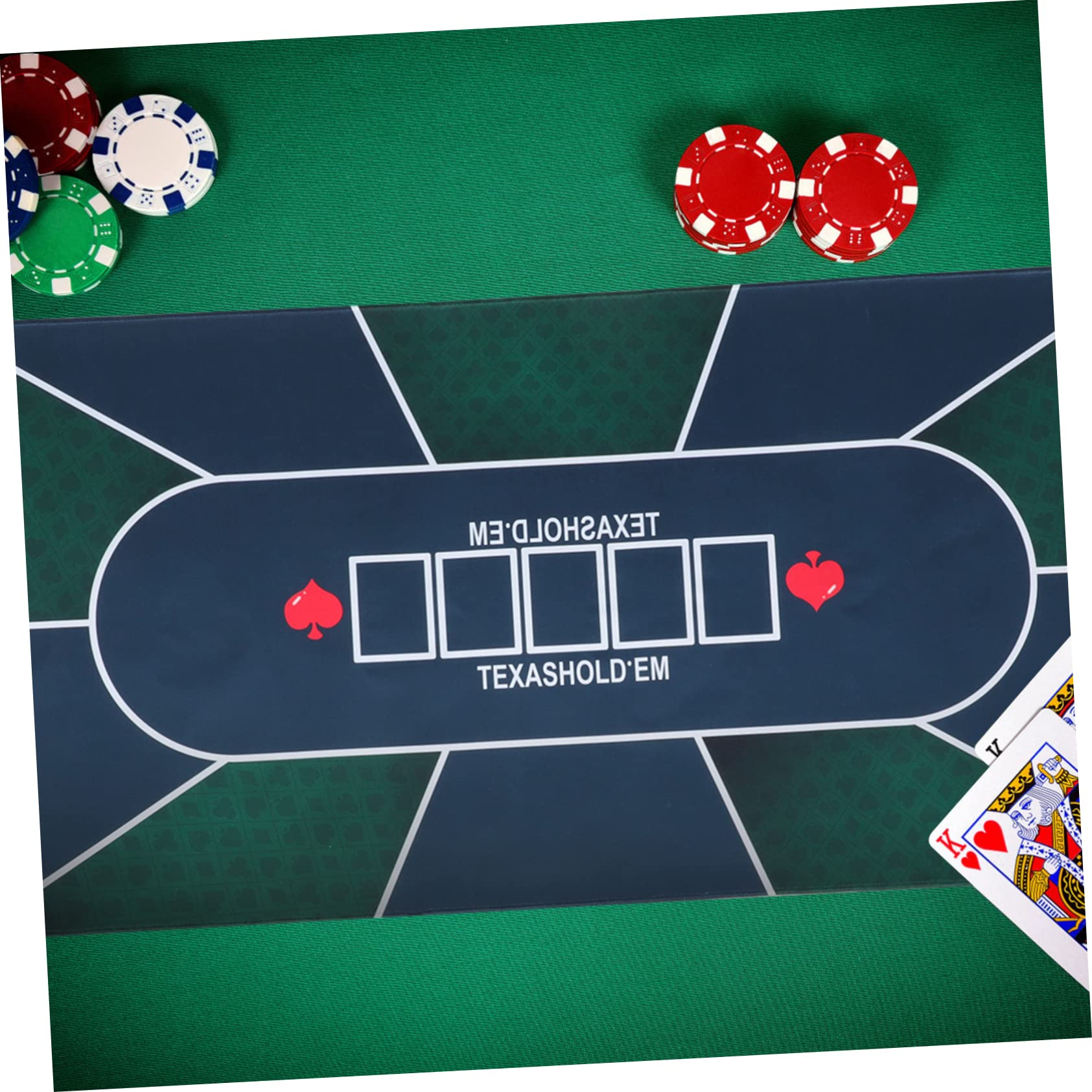 Abaodam Tovaglietta da Poker Resistente Fondo Antiscivolo Adatta per Giochi da Tavolo e Uso Domestico Materiale in Gomma