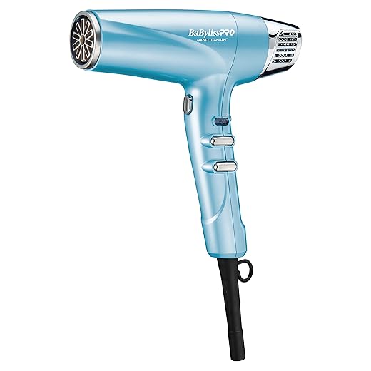 Nano Titanium Hair Dryer, Professional 1875-Watt Blow Dryer, Lightweight, Ionic Technology Dries Hair Faster with Less Frizz
