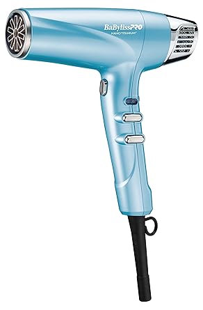 Nano Titanium Hair Dryer, Professional 1875-Watt Blow Dryer, Lightweight, Ionic Technology Dries Hair Faster with Less Frizz