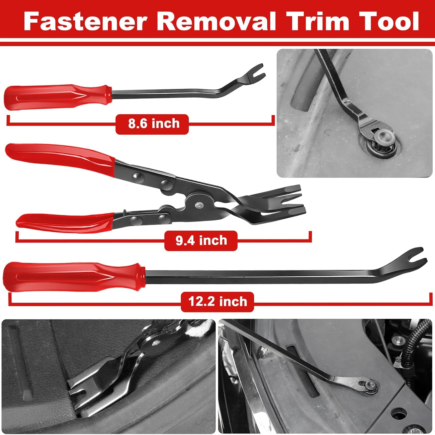 XBVV 17 Pcs Pick and Hook Set with Trim Removal Tool, Clip Pliers, Fastener Remover,Scraper,and Magnetic Telescoping Tool Kit for Repair Automotive,Upholstery and Electronics Maintenance Pick Tools