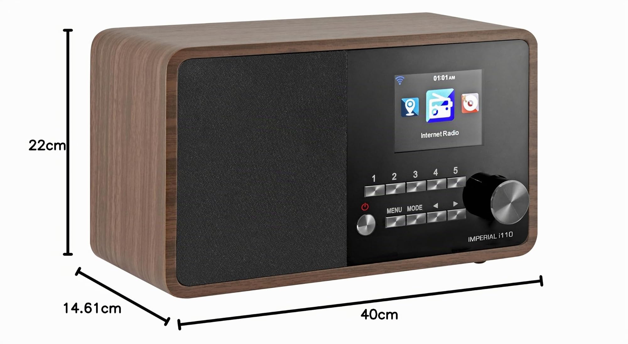 Imperial 22-320-00 Radio portable Marron