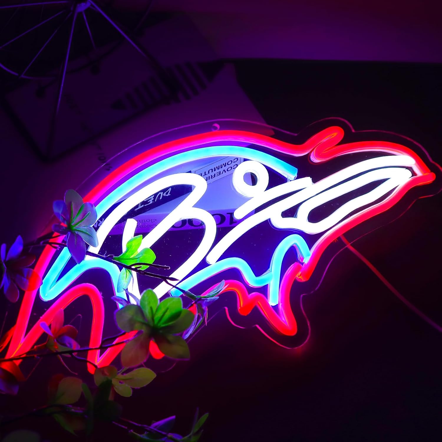Rugby Neon Sign for Wall Decor,Crow Led Neon Lights for Man Cave、Game Room、Garage、Bedroom and Bar,Birthday、Christmas gifts for Football fan - Image 2