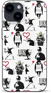 iPhone12 ケース バンクシー Banksy アイフォン12 用カバー スマホケース かわいい 人気 キャラクター ワイヤレス充電対応 薄型 軽量 あいふぉん12 全機種対応