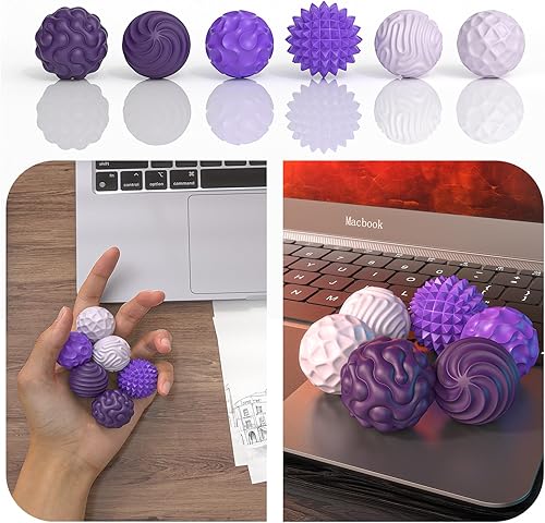 Miniatura 89 de Bolas magnéticas de silicona para adultos, bolas magnéticas de silicona suave, 2 unidades de 1.594 in, juguetes sensoriales para aliviar el estrés