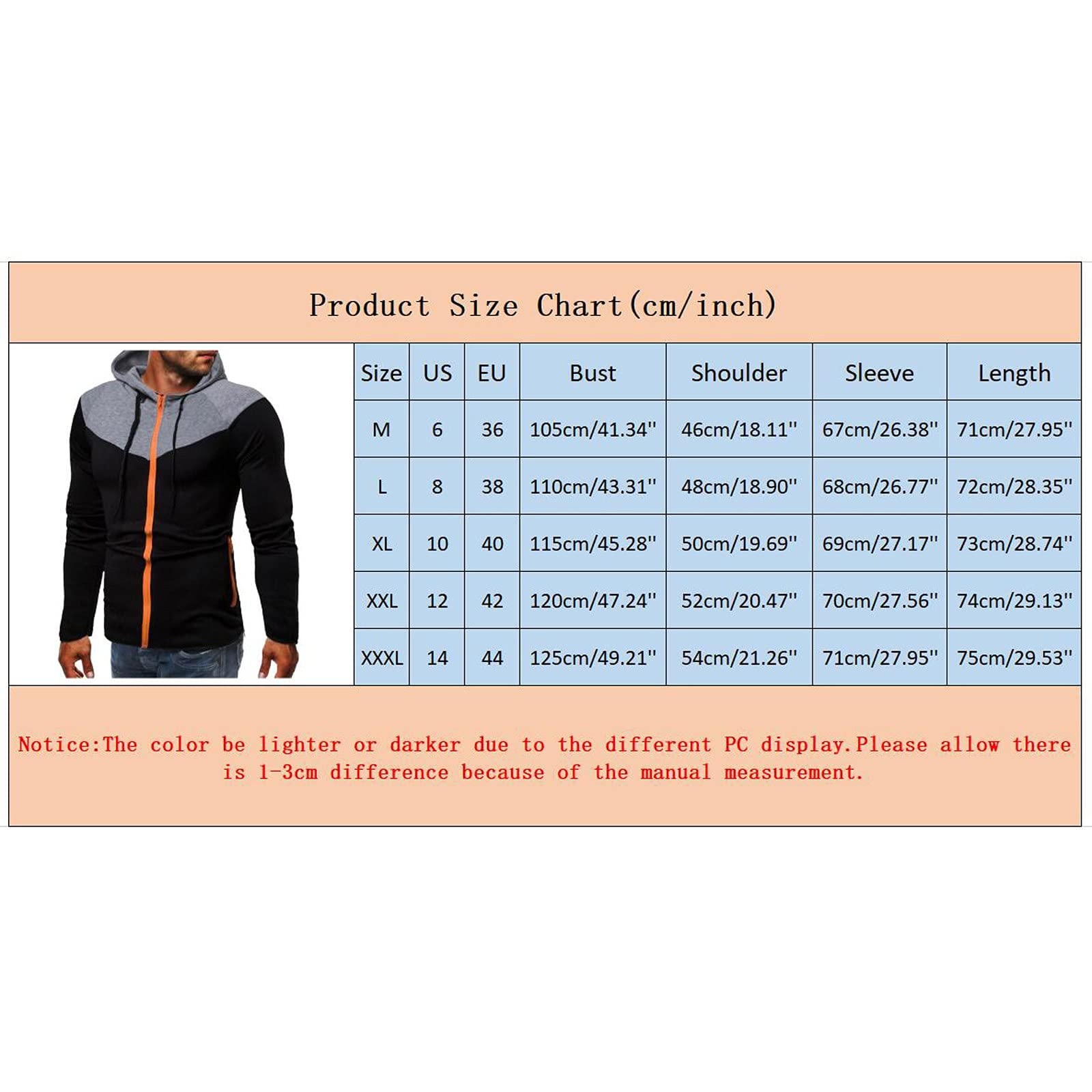 Fitness - Sudadera con capucha para hombre, diseño elegante y