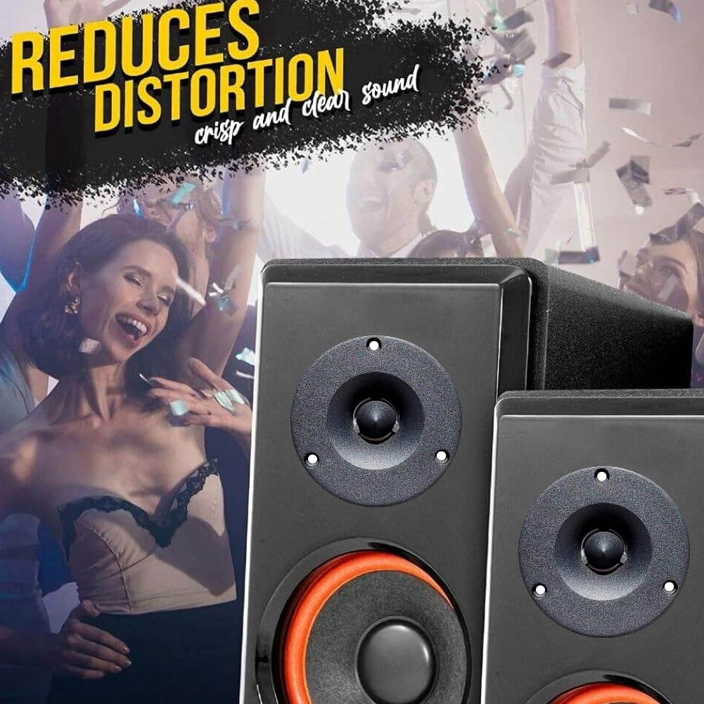 Tweeter 4 Ohm Sensibilidad 105dB 2 Tweeter Bst03-8B Noir 175 Watts Rms 350 Watts Max 9,7 Cm De Diamètre Altavoz Alta Frecuencia Coche