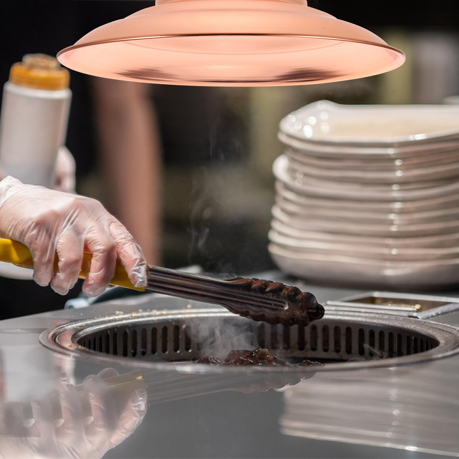 Toddmomy Cubierta de Ventilación de Escape para Parrilla de Barbacoa en Hierro Tecnología Avanzada de Extracción de Humo para Eventos Comerciales y Reuniones de Fiesta