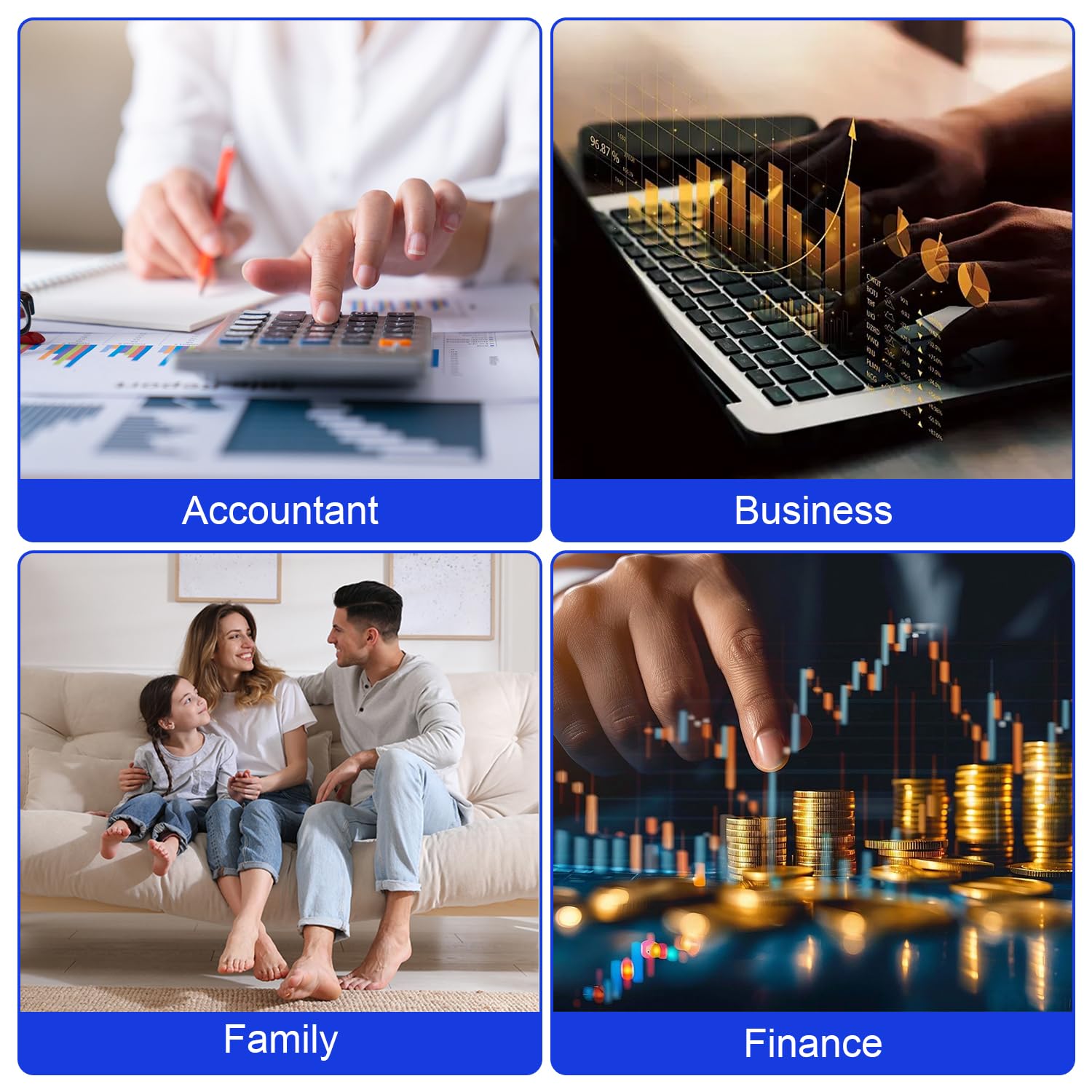 2 en 1 Teclado Inalámbrico con Calculadora - Teclado Numérico Bluetooth & 2.4 G para Portátil/PC, 34 Teclas Teclado Numérico Compatible con Windows/Mac/iOS/Android/Linux - Contabilidad/Oficina