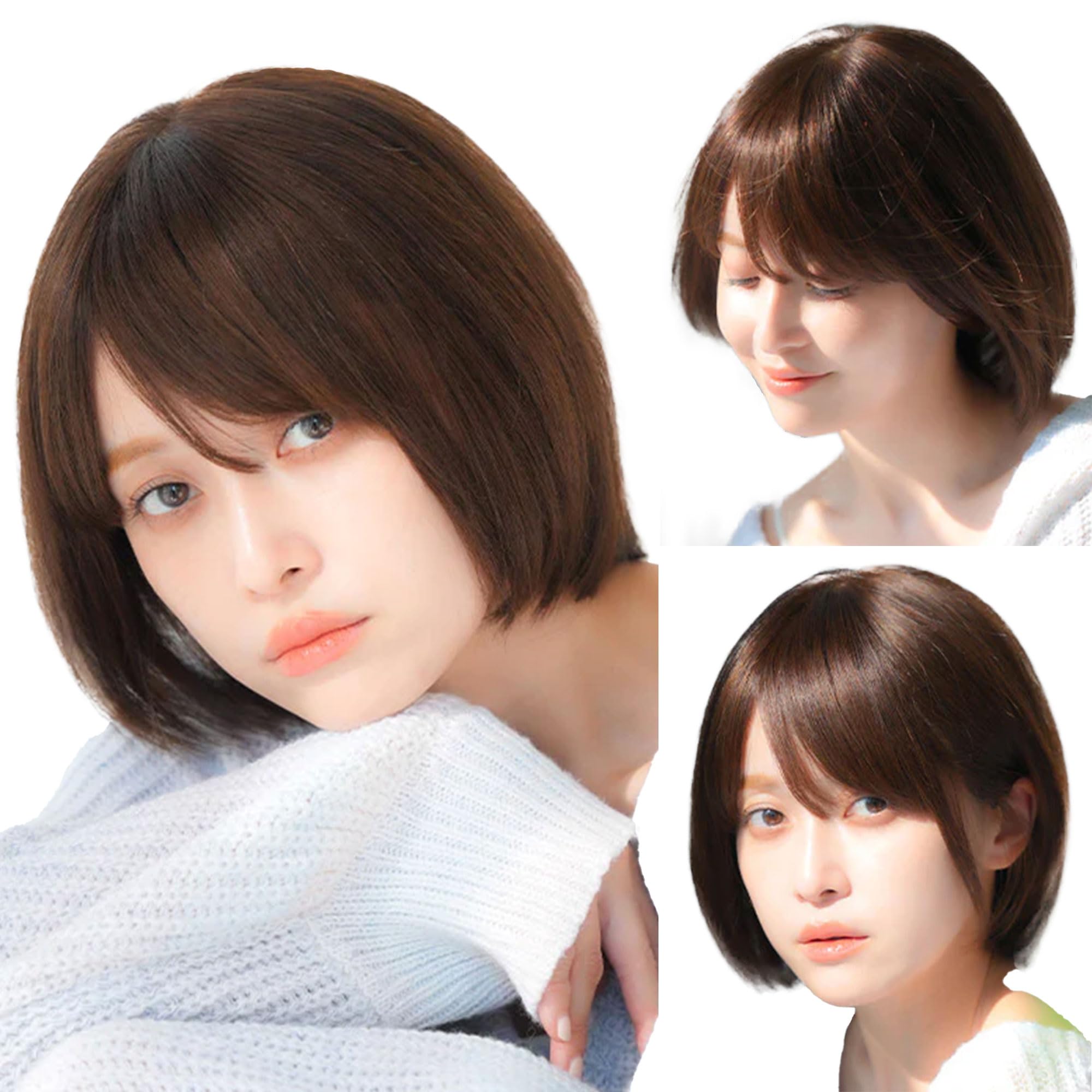 Amazon.co.jp: リネアストリア 【Renewal】マシンメイド_ショート人毛