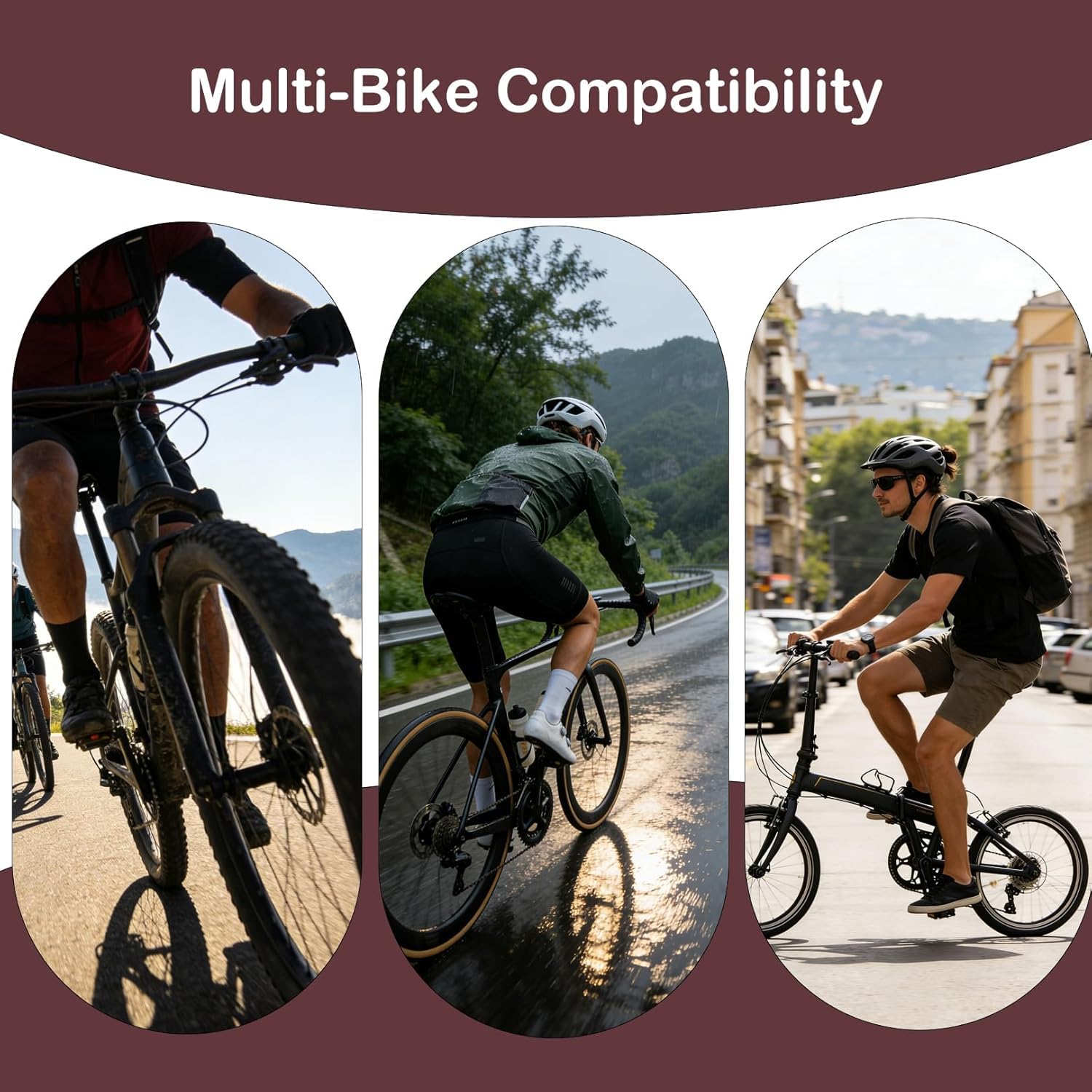 Tyenaza 2pcs Bike Frame Protector, Protector de Marco de Estancia para la mayoría de Las Bicicletas de Carretera de montaña Cadenas de Bicicleta de persecución de Seguridad Neopreno