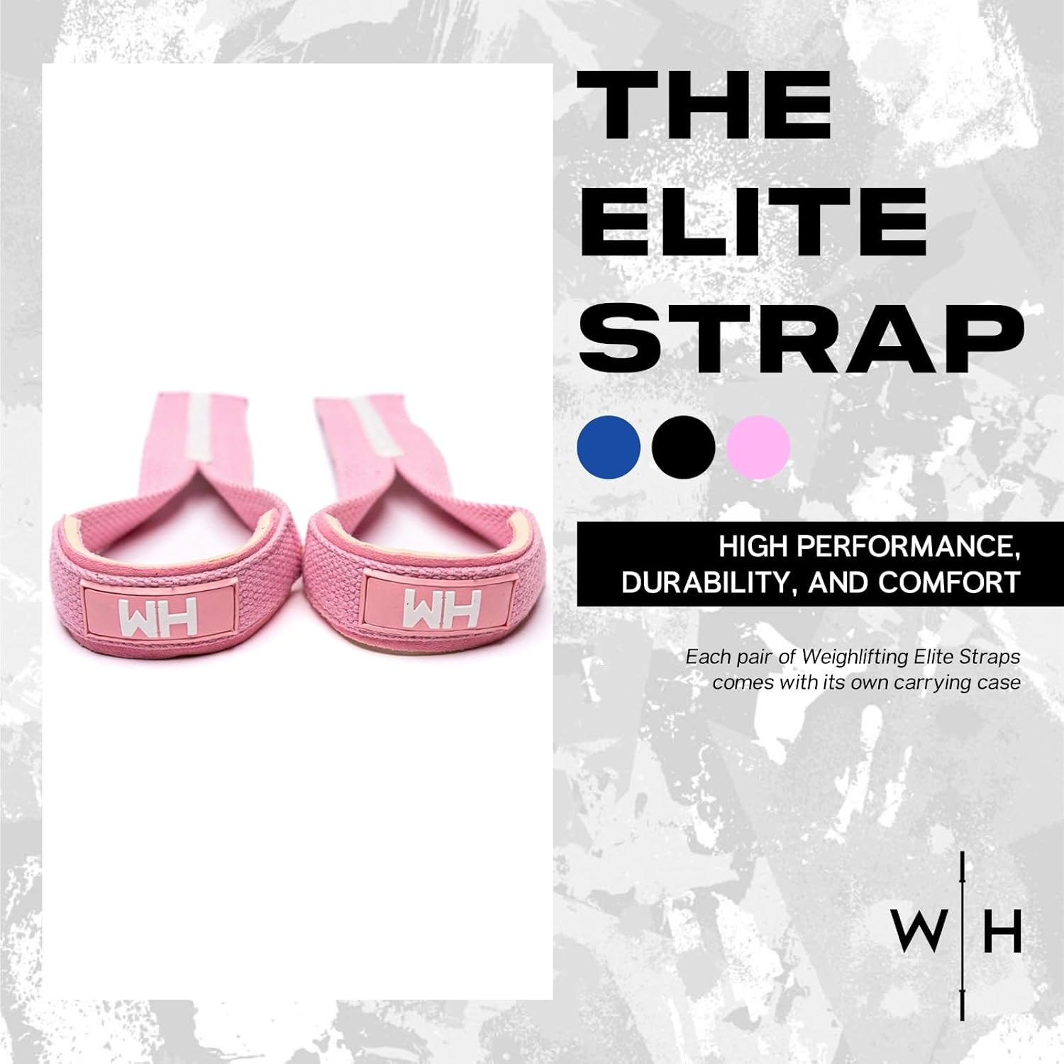 Weightlifting House Weight Lifting Straps. Wrist Straps for Olympic Weight Lifting, Snatch, Pulls and Deadlifts for both Men and Women