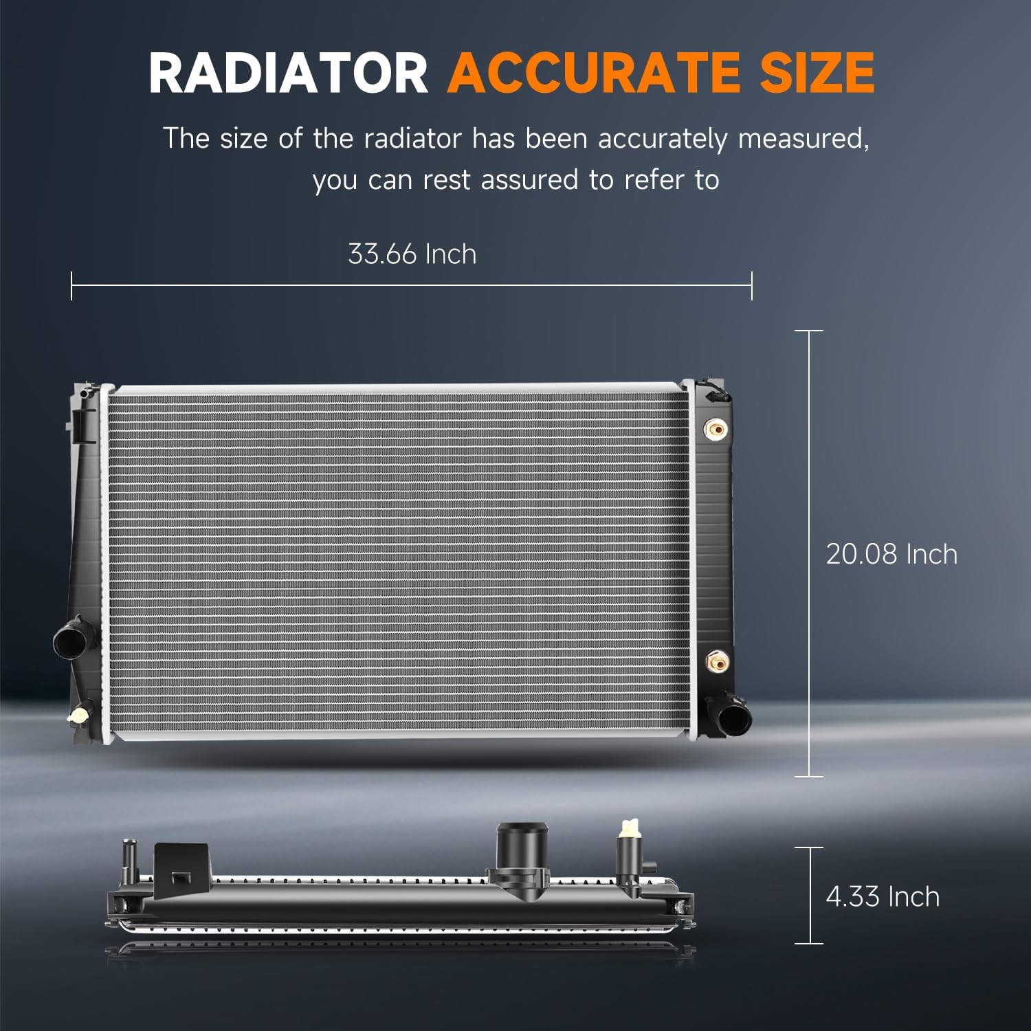 OCPTY Aluminum Radiator Replacement fit for 2006-2014 for Toyota RAV4 2892