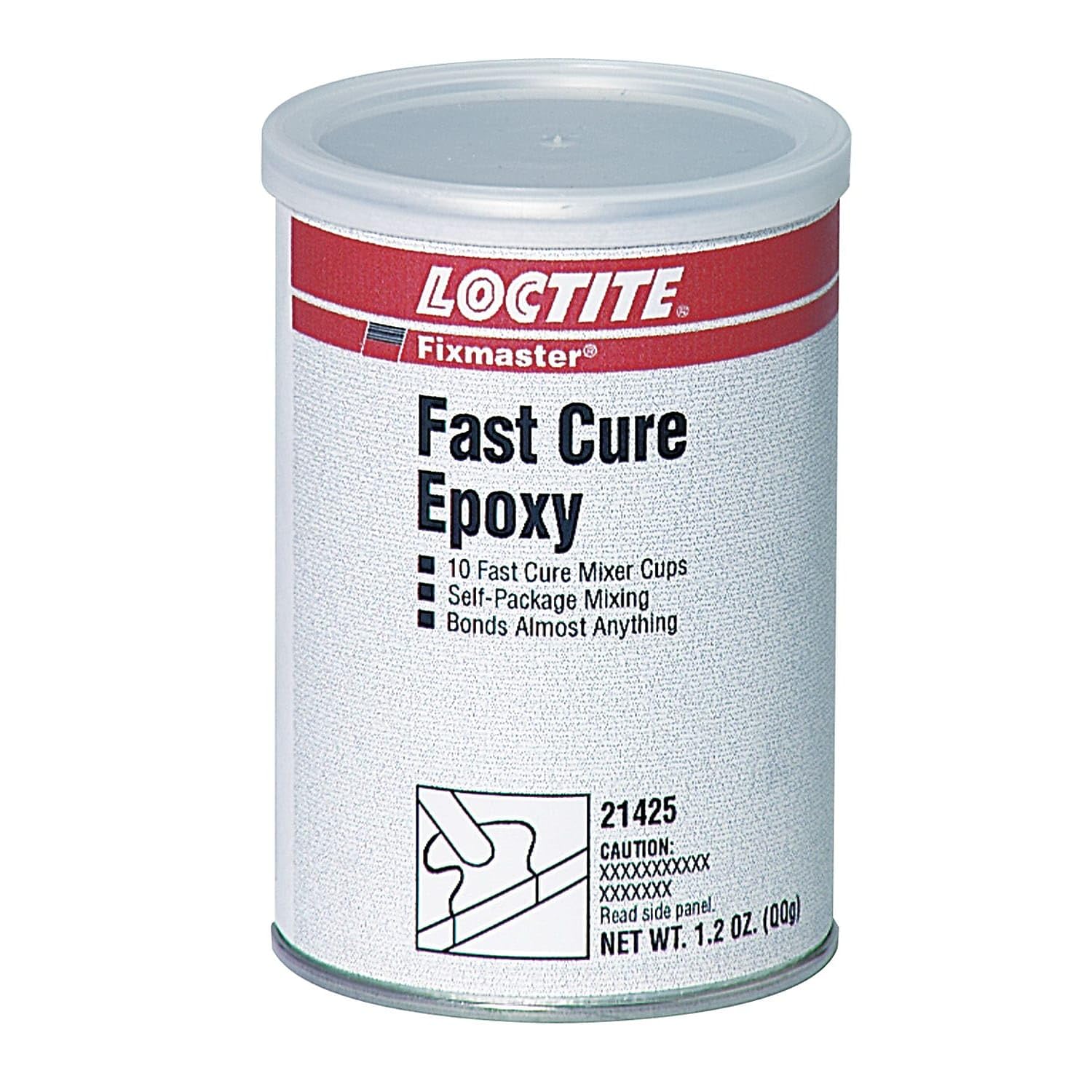 Fixmaster Fast Cure Epoxy, Mixer Cup Cap. Wt.: 0.120 oz, Price for 1 Can (part# 21425)