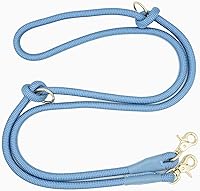 Vista 8 de Correa multifuncional de nailon para perro de 7 pies, manos libres, 2 ganchos a presión, manos libres para todas las razas