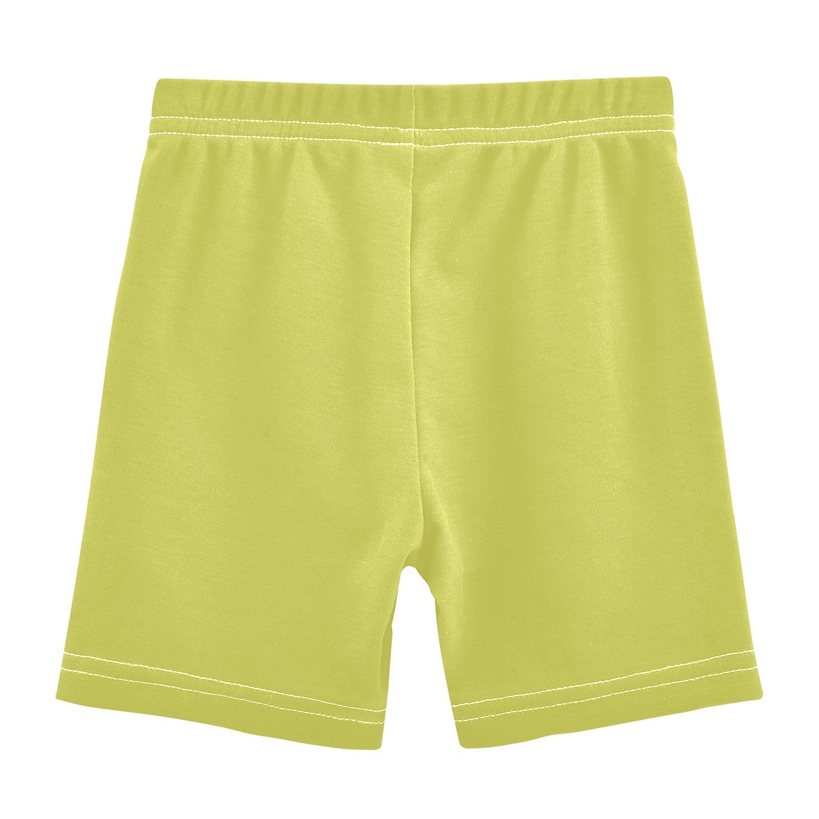 CHIFIGNO Girls' Bike Shorts Mustard Cartwheel Shorts Breathable Under Dress Dance Short Summer Clothes for Girls 5T