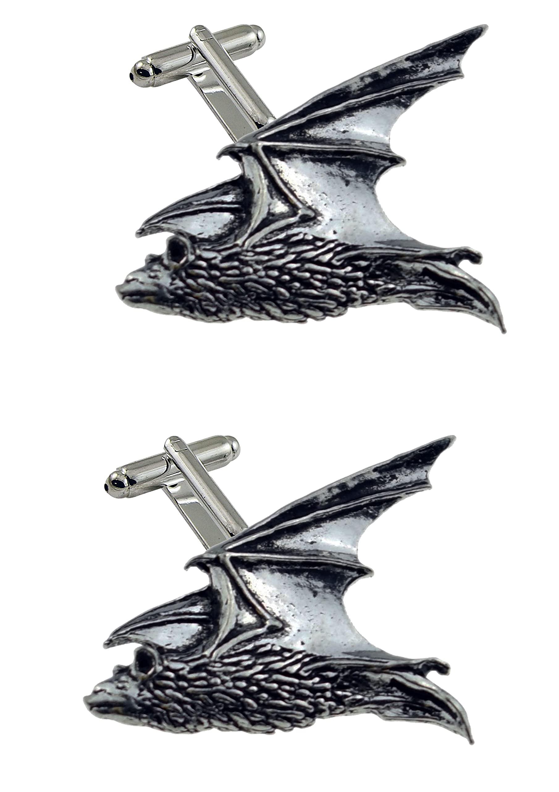 Spinki do mankietów nietoperzy (z pudełkiem na prezent), Metal