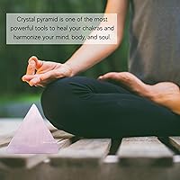 Vista 457 de Amazing Gemstone Amethyst Pyramid Crystal Healing Stones - 2" Great Pyramid Figurine of Natural Stone Pyramid for Meditation, Reiki, Chakra