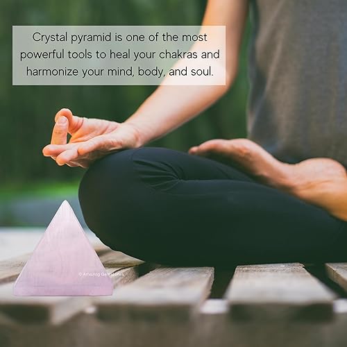 Miniatura 499 de Amazing Gemstone Lapis Lazuli Pyramid Crystal Healing Stones - 2" Great Pyramid Figurine of Natural Stone Pyramid for Meditation, Reiki, Chakra