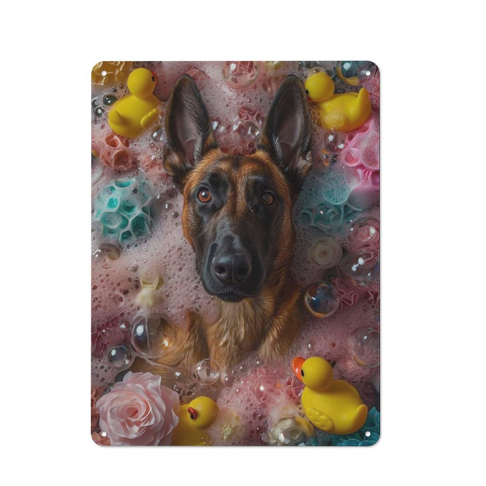Junmoney Belgian Malinois Dog Metal Wall Sign 40X30cm, Nostalgic Classic Pub Decor For Pub, Home Bar, Shed Or Man Cave