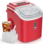 EUHOMY LunaArc Crescent Ice Makers Countertop, 1600Pcs/Day, Ready in 12Mins, Auto Deep Cleaning, Timer, Portable Crescent Ice Maker Countertop with Clear Ice Cubes for Whiskey/Coffee/Soft Drinks