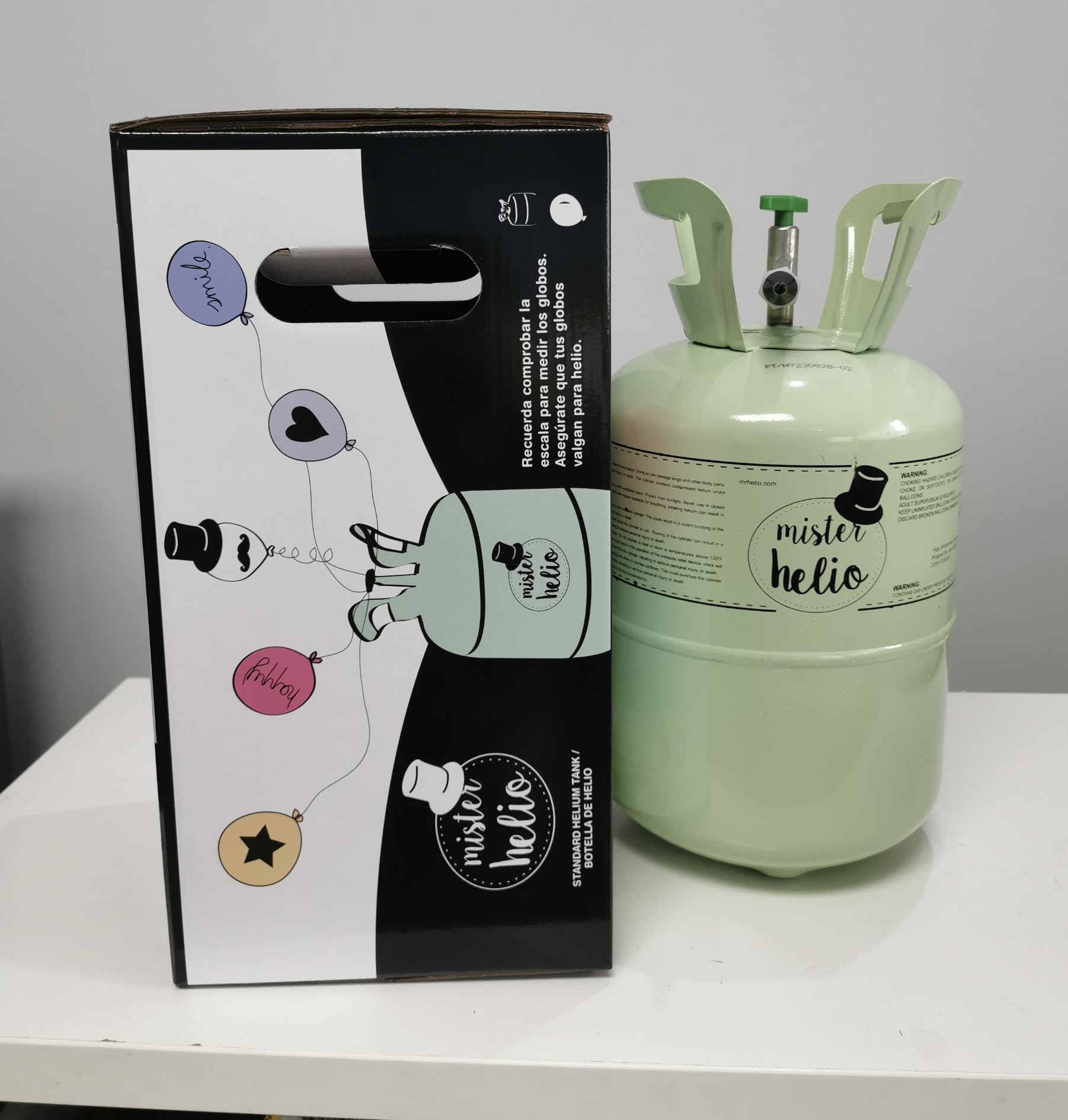 Bouteille d'hélium de 0,25 m3 (ballons non inclus)