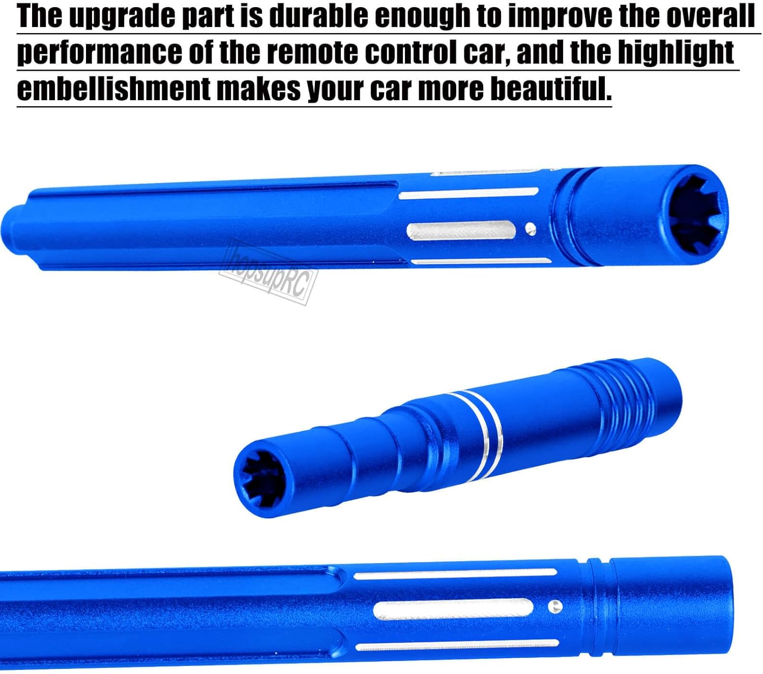 RC Upgrades Part Aluminium Center Slider Driveshafts Center Drive Shaft for 1/10 Senton/Granite/Vorteks 3S BLX(Mega550),Big Rock 3s Blx,1/8 Typhon/Infraction 3S BLX&550.CVD Hops Up.Navy Blue