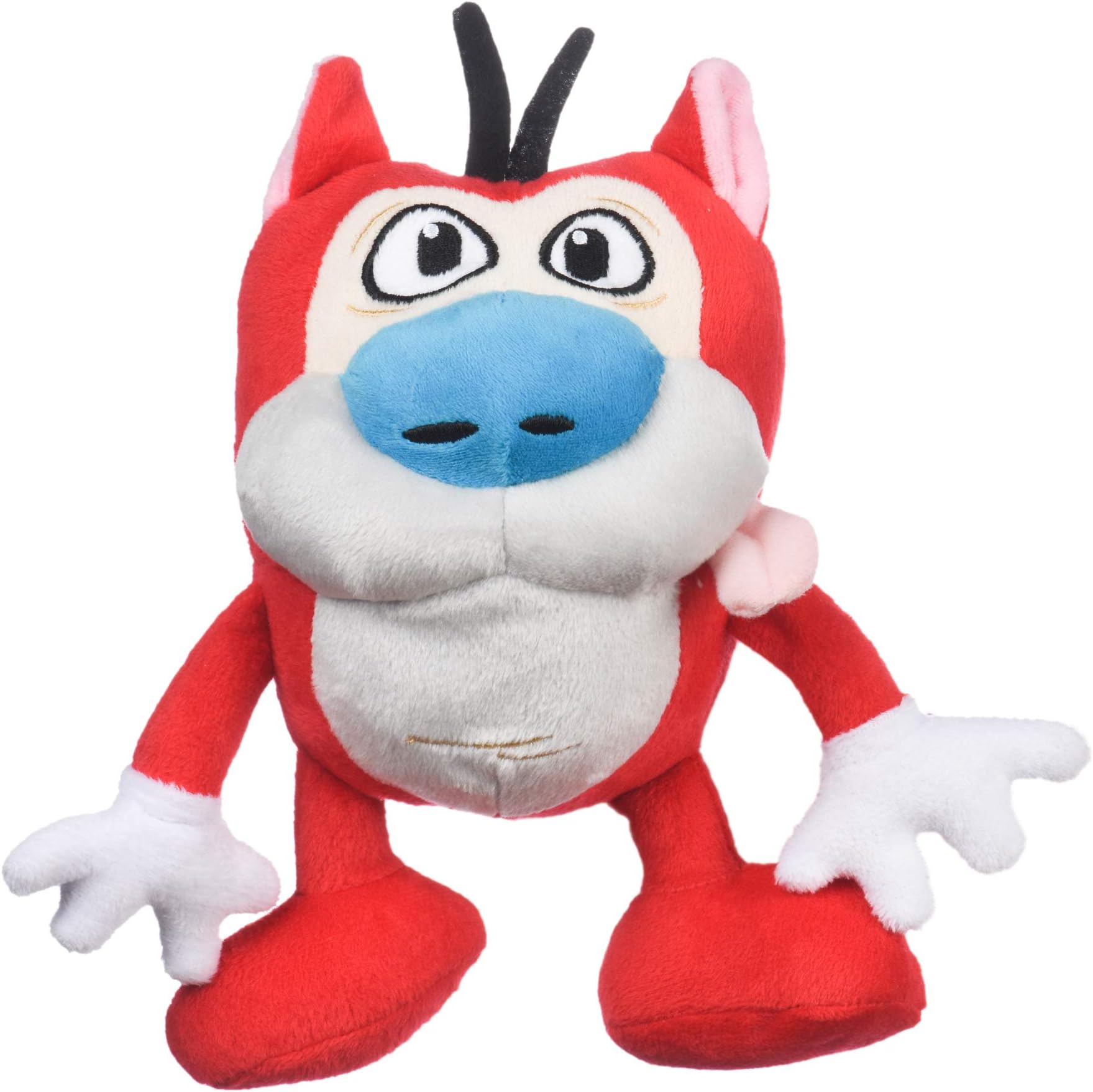 Nickelodeon for Pets Ren & Stimpy 9 Inch Stimpy Plush Dog Toy | Soft and Plush Dog Toys from Nickelodeon 90s TV Series The Ren & Stimpy Show | Plush Figure Medium Dog Toy for All Dogs