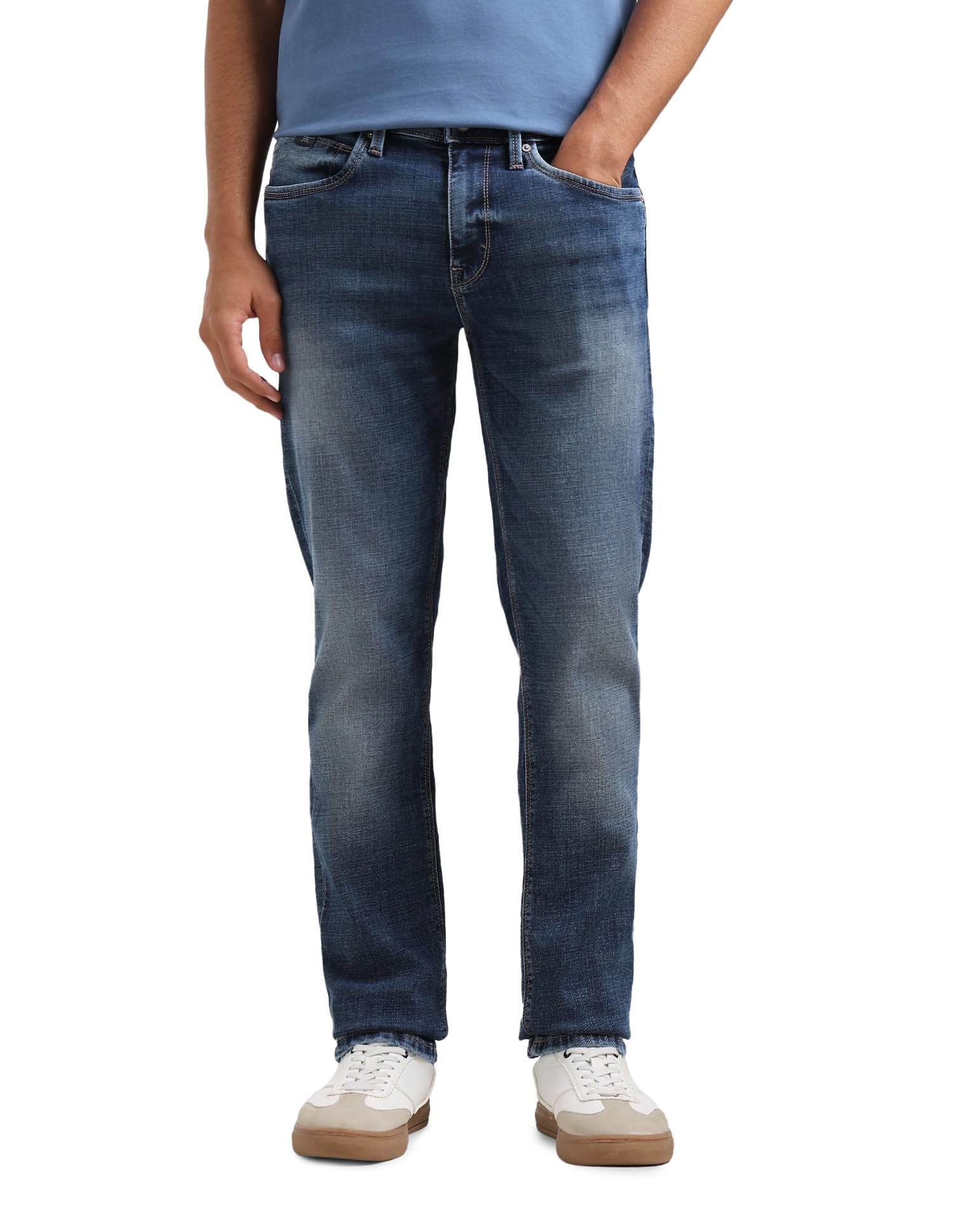 flying machine Men's Slim Straight Fit Jeans| Solid | Mid Rise | Stretchable | Jeans for Man-picture-35