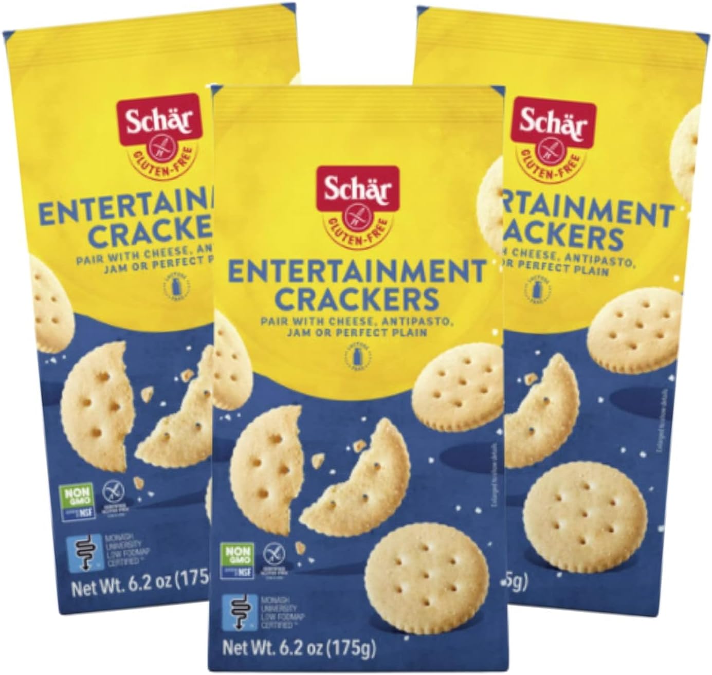 Amazon.com: GLUTEN FREE PALACE Schar Entertainment Crackers, 6.2 Oz (3 ...