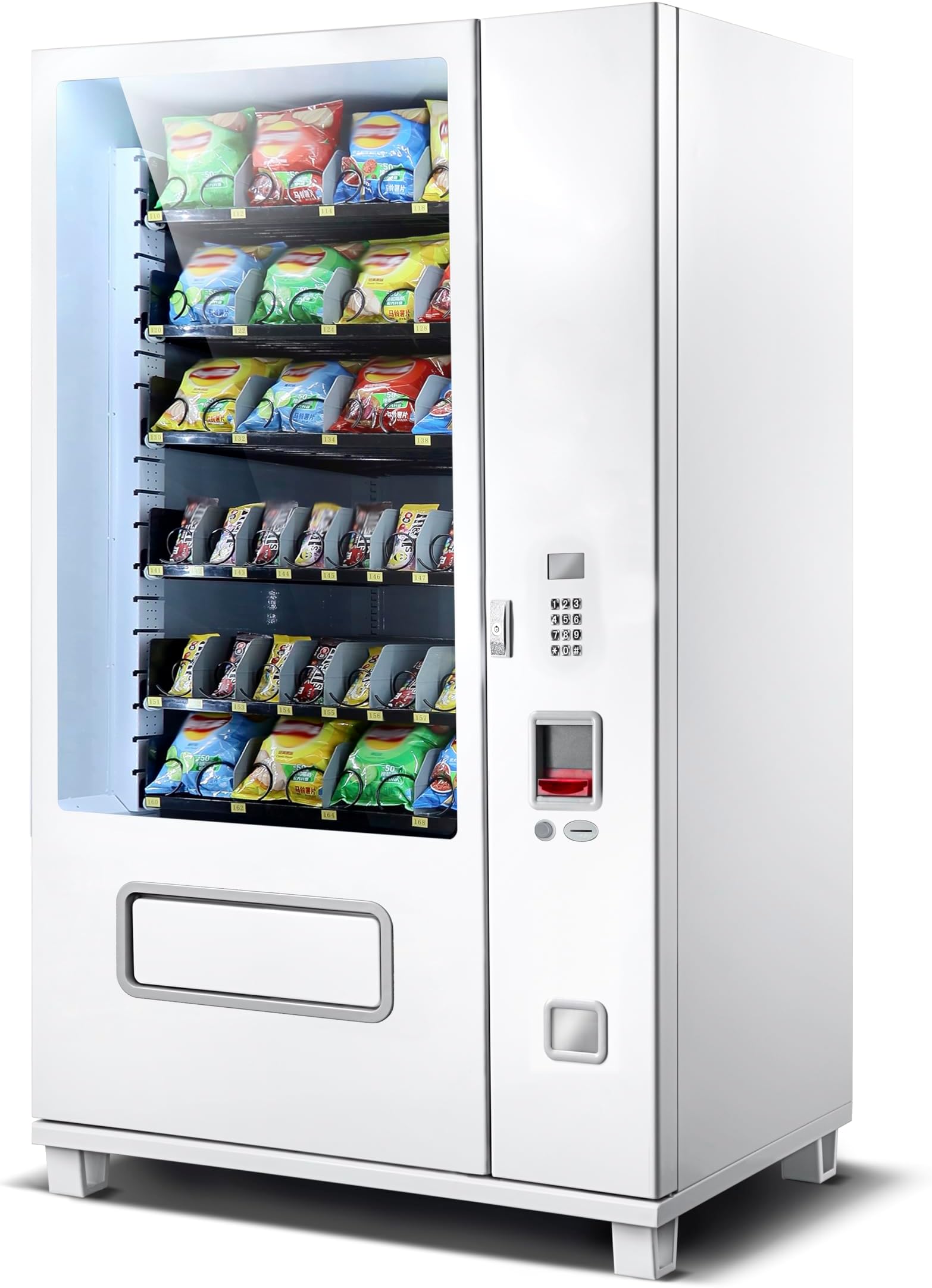 Large Snack Vending Machine with LED Glass Front Máquina expendedora F632