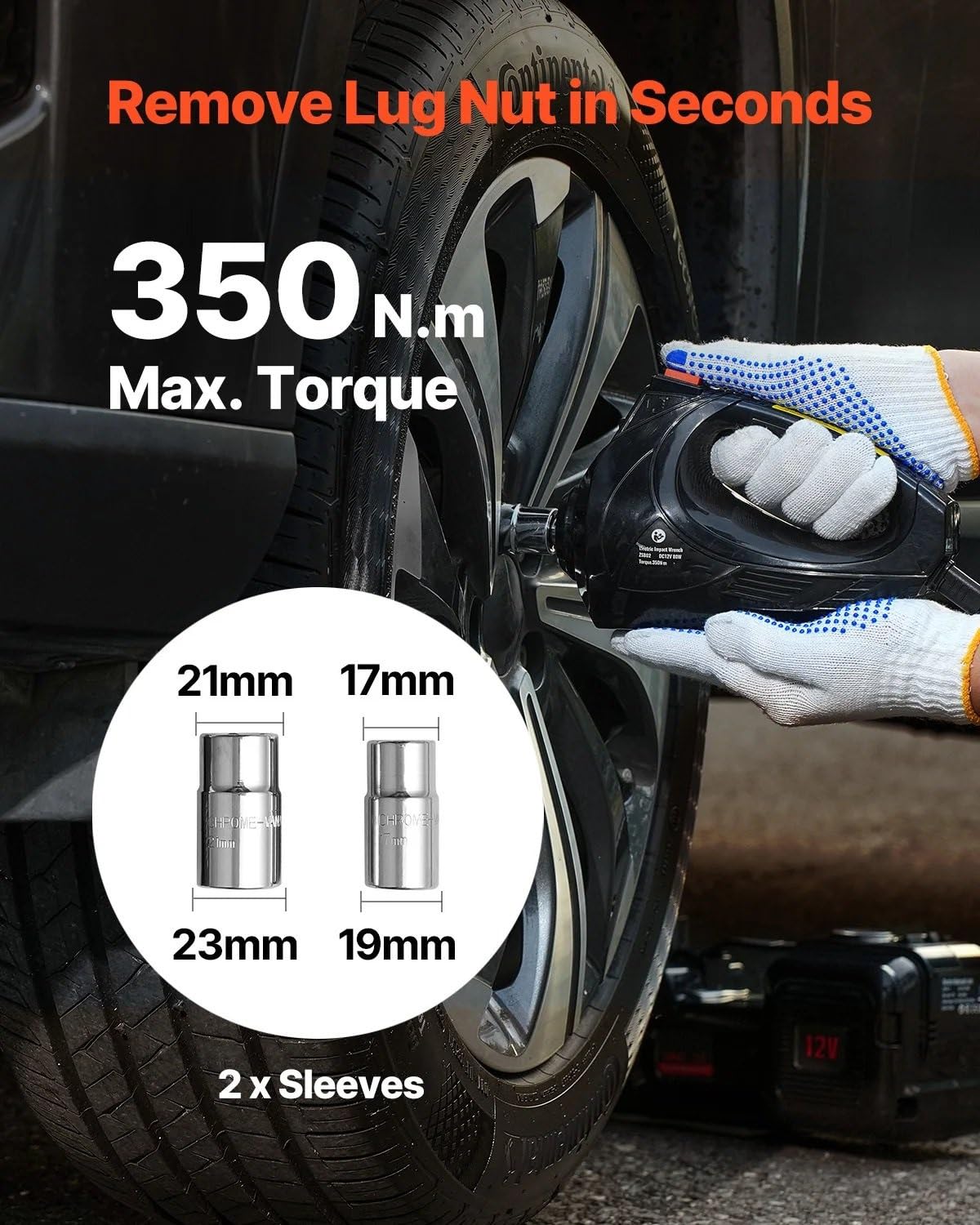 Cric per Auto Smontagomme per Auto 5T Jack a Forbice 12V con Luce per Avvitatore Elettrico per Camion SUV berlina CRIC A PANTOGRAFO