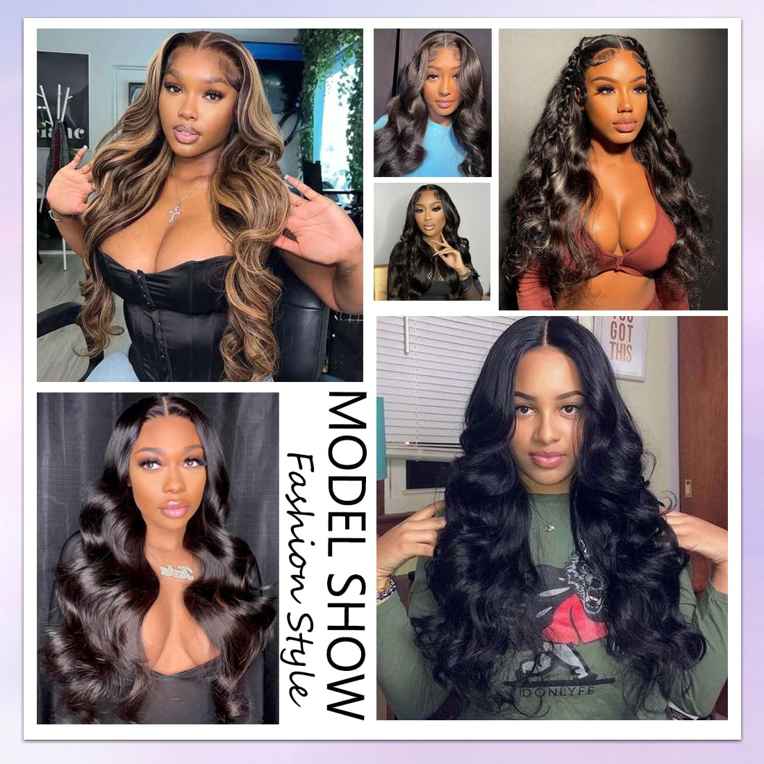 30 Inch Body Wave Lace Front Wigs Human Hair Pre Plucked 13x6 HD Lace Frontal Wigs Real Human Hair 200 Density Glueless Wig with Baby Hair Body Wave Wigs for Black Women Natural Black - Image 6