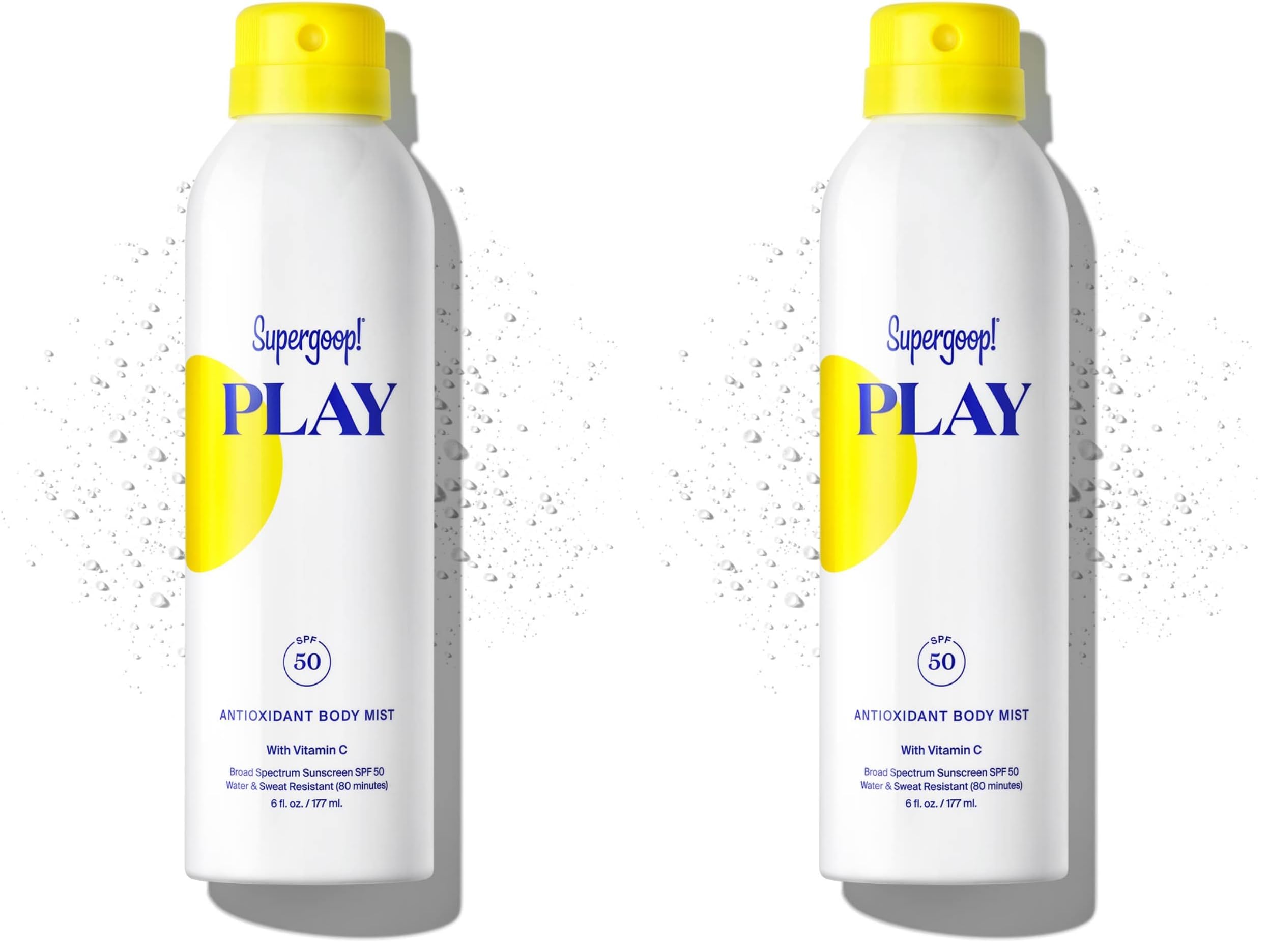 Supergoop PLAY Antioxidant Body Mist w Vitamin C - 6 fl oz - SPF 50 PA Broad Spectrum