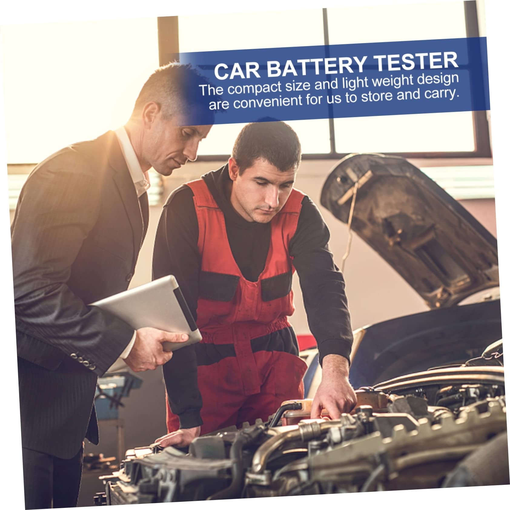 Cabilock Tester per Batteria Auto Stampante Strumento di Compatto per Auto Controller di Carico Batteria Misurazioni Precise