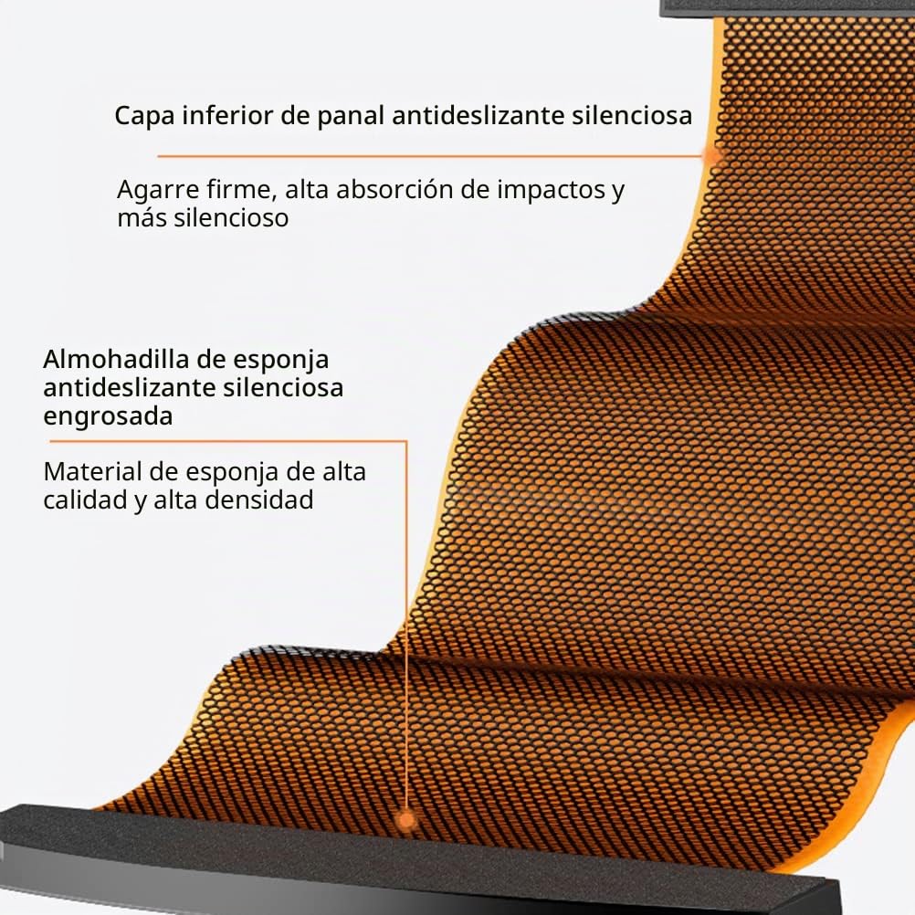 Tabla de Deslizamiento Estera Deslizante Slide Board con topes para Zapatos deslizantes Slimming Exercise Guide Mat para Leg Pot Training Fitness y Athletic