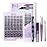 B&Q Victory Lash Clusters Kit Natural Lashes Clusters Wispy Invisible Band Manga Lashes Individual Lashes Bond and Seal Eyelash Extension Kit Easy Removal (Victory Kit-8-18MIX)