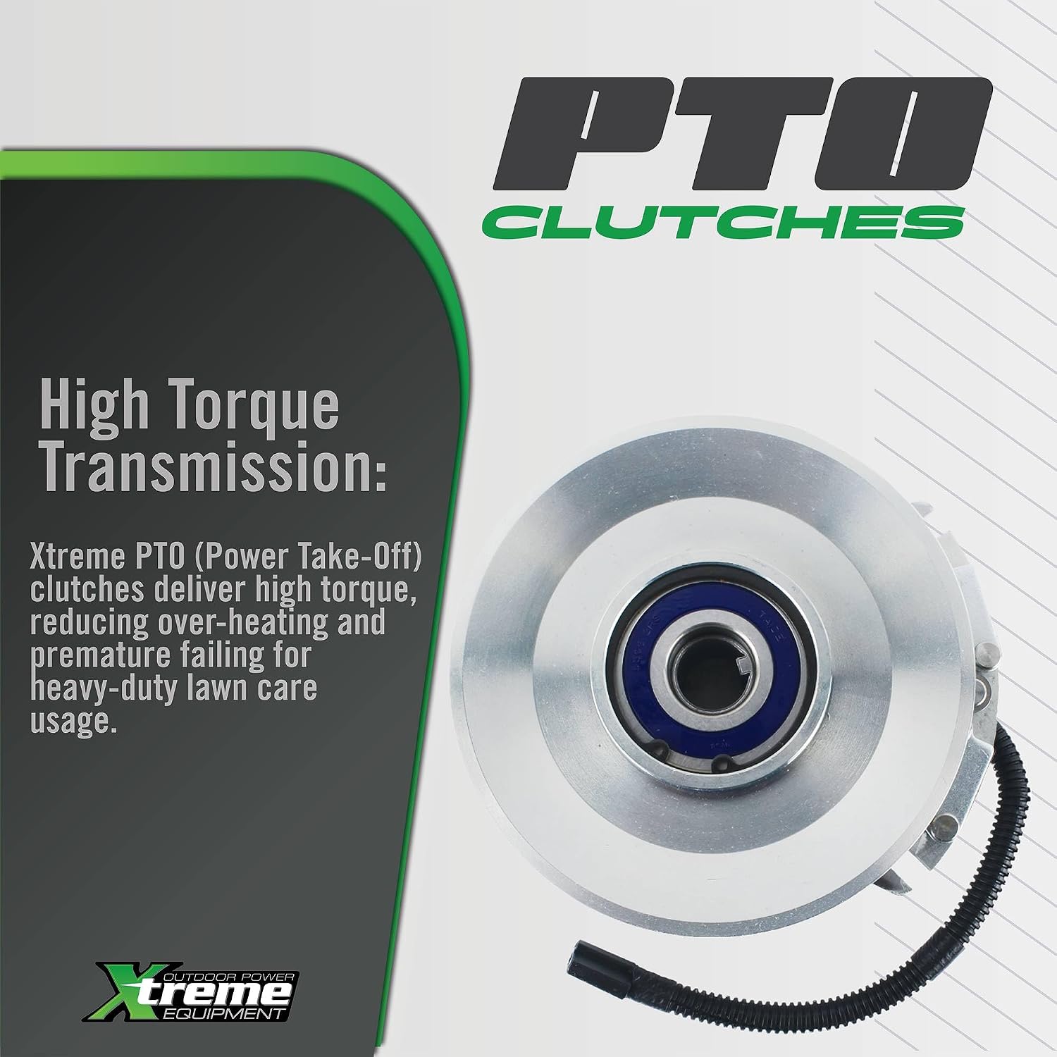 Xtreme Outdoor Power Equipment X0542A PTO Clutch Compatible with/Replacement for Encore 453330, Warner 5218-265, 5218-61, 5219-151 7 3/16" Pulley Diameter, Clockwise Rotation