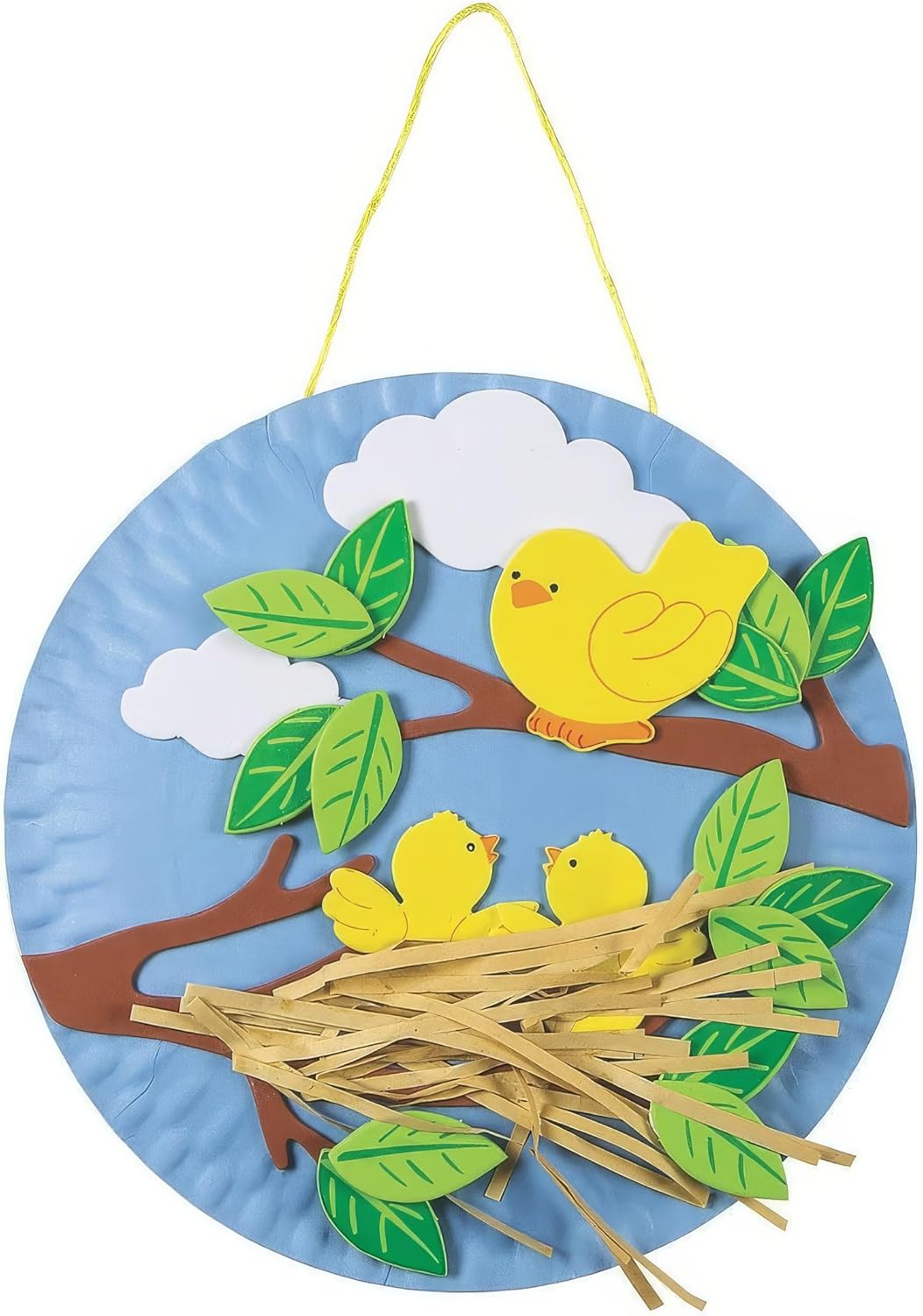 Spring Bird's Nest Paper Plate Craft Kit - Crafts for Kids and Fun Home Activities