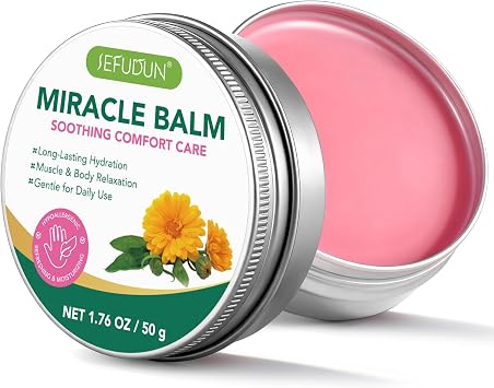 Miracle Balm for Legs & Feet, Non-Sticky Soothing Cream, Skincare with Natural Ingredients, Supports Skin Elasticity & Comforting Care