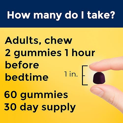 Miniatura 4 de Nature Made Gomitas de melatonina de liberación temporal de 10 mg por porción, dosis de máxima fuerza para adultos, 100% libre de drogas, 60